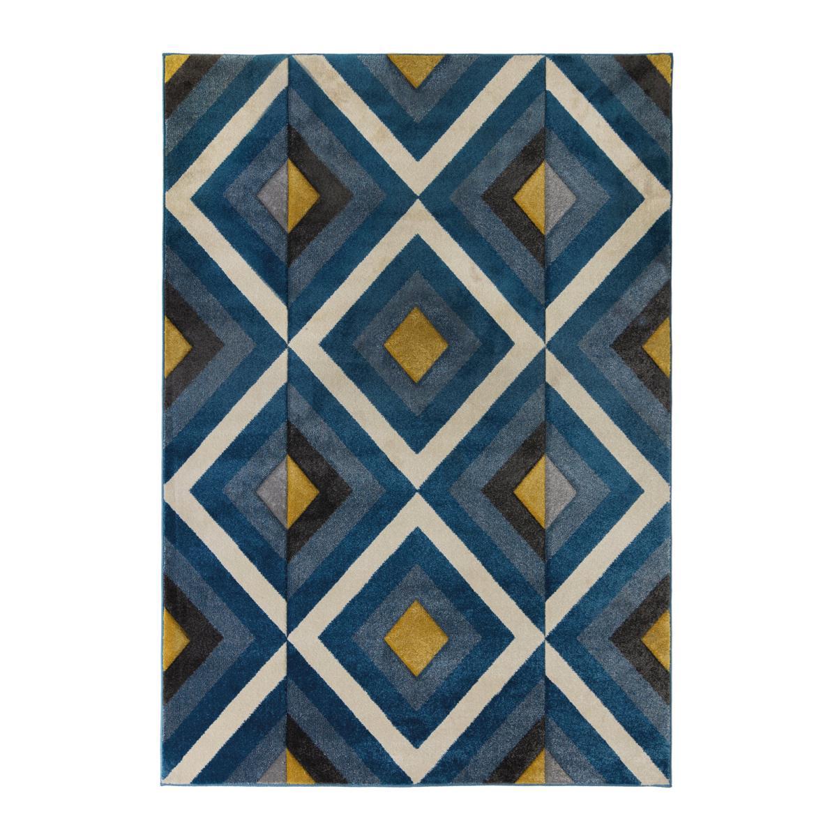 Paloma Geometric Rug Grey, Pink and Yellow – image 6