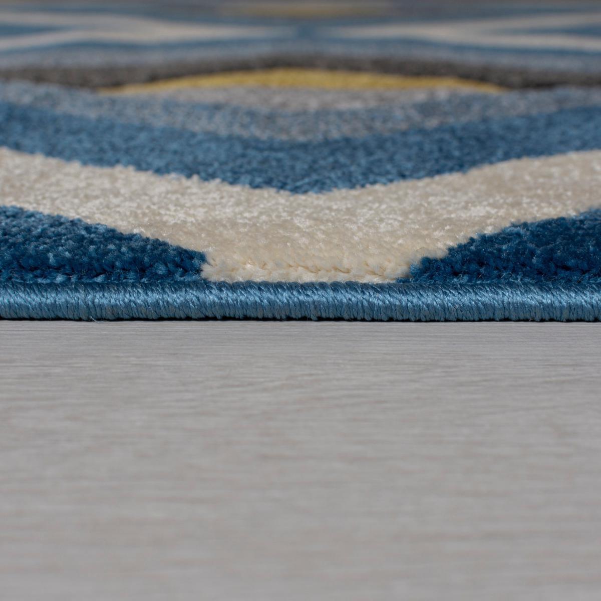 Paloma Geometric Rug Grey, Pink and Yellow – image 8
