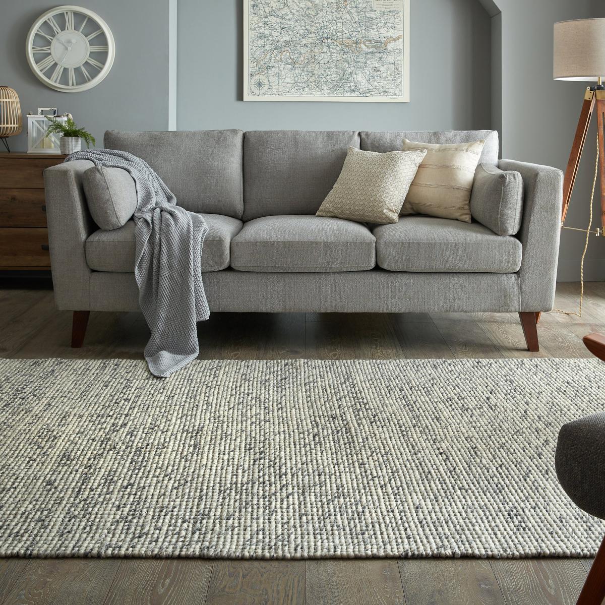 Camden Wool Blend Rug Charcoal – image 2