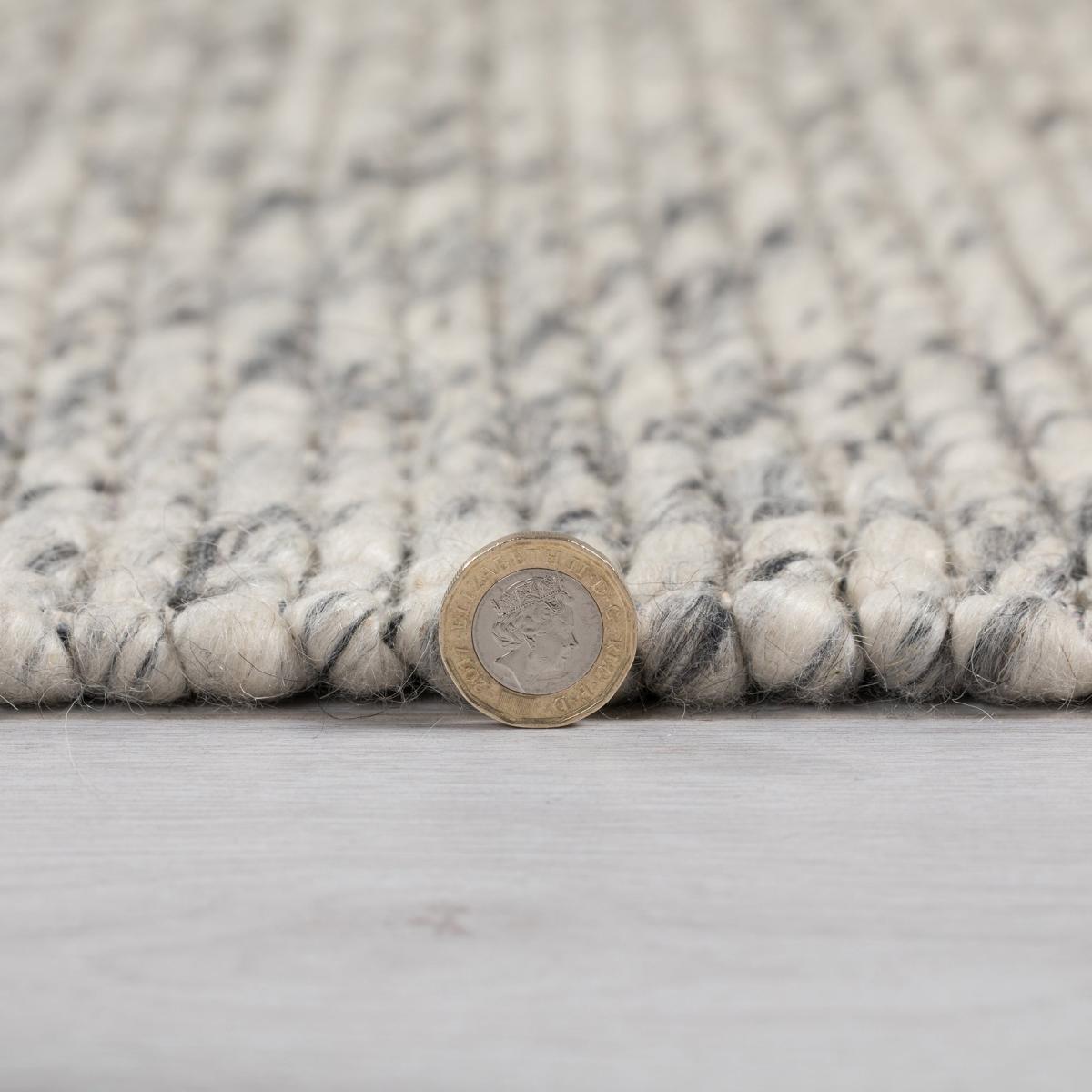 Camden Wool Blend Rug Charcoal – image 7