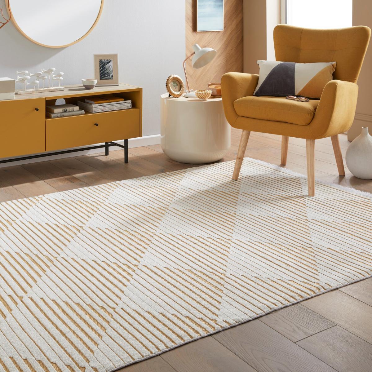 Jazz Geometric Indoor Outdoor Rug Jazz Amber – image 1