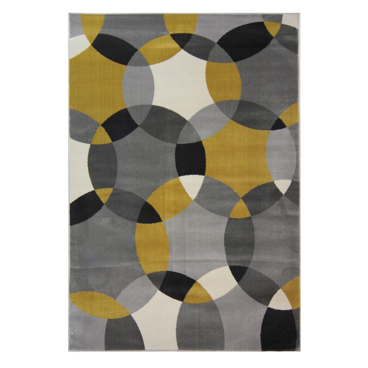 Cocktail Cosmo Geometric Rug Yellow, Grey and White – image 2