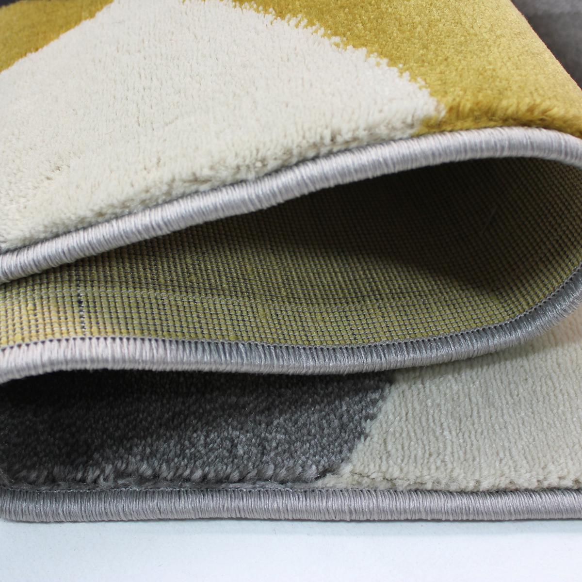Cocktail Cosmo Geometric Rug Yellow, Grey and White – image 4
