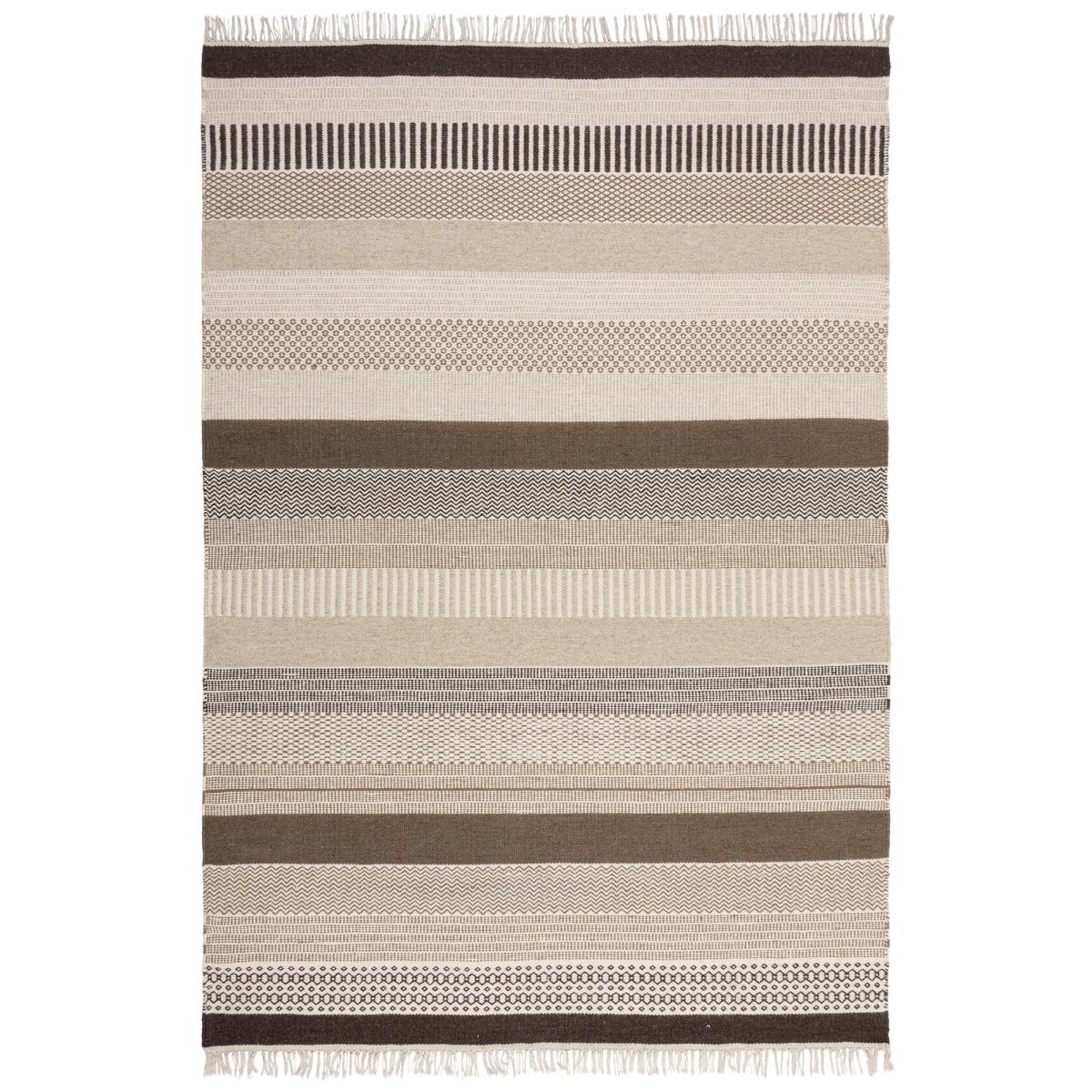 Serena Stripe Rug Brown – image 2