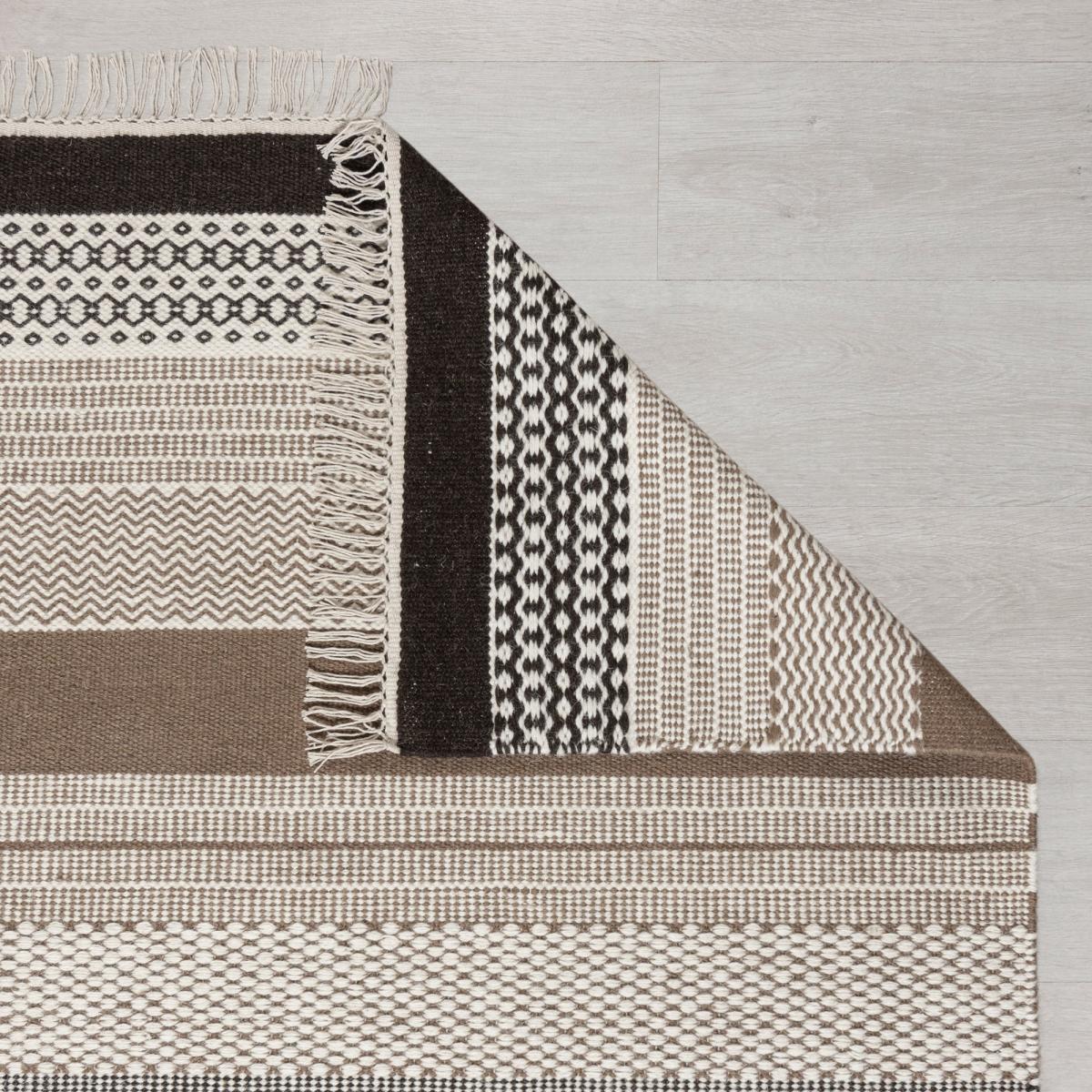 Serena Stripe Rug Brown – image 5