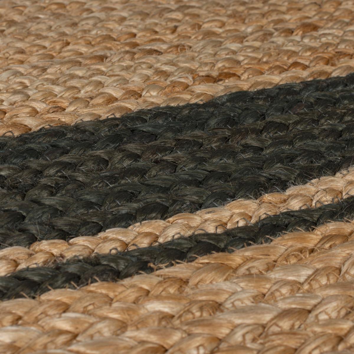 Stanford Churchgate Border Jute Square Rug Stanford Border Natural and Navy – image 3