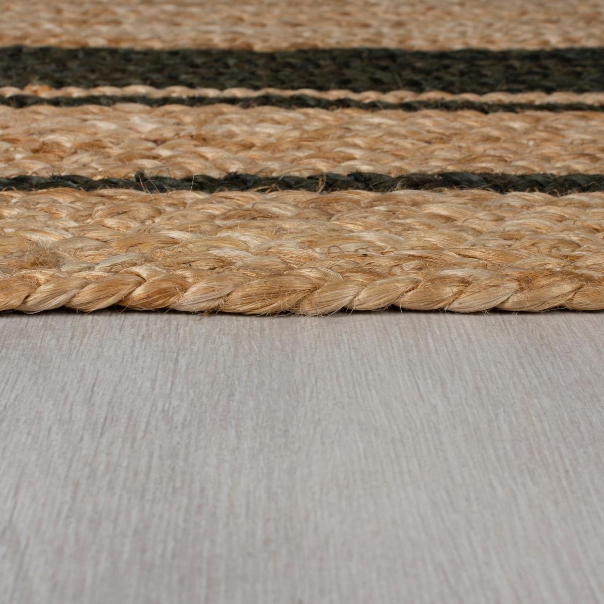 Stanford Churchgate Border Jute Square Rug Stanford Border Natural and Navy – image 4