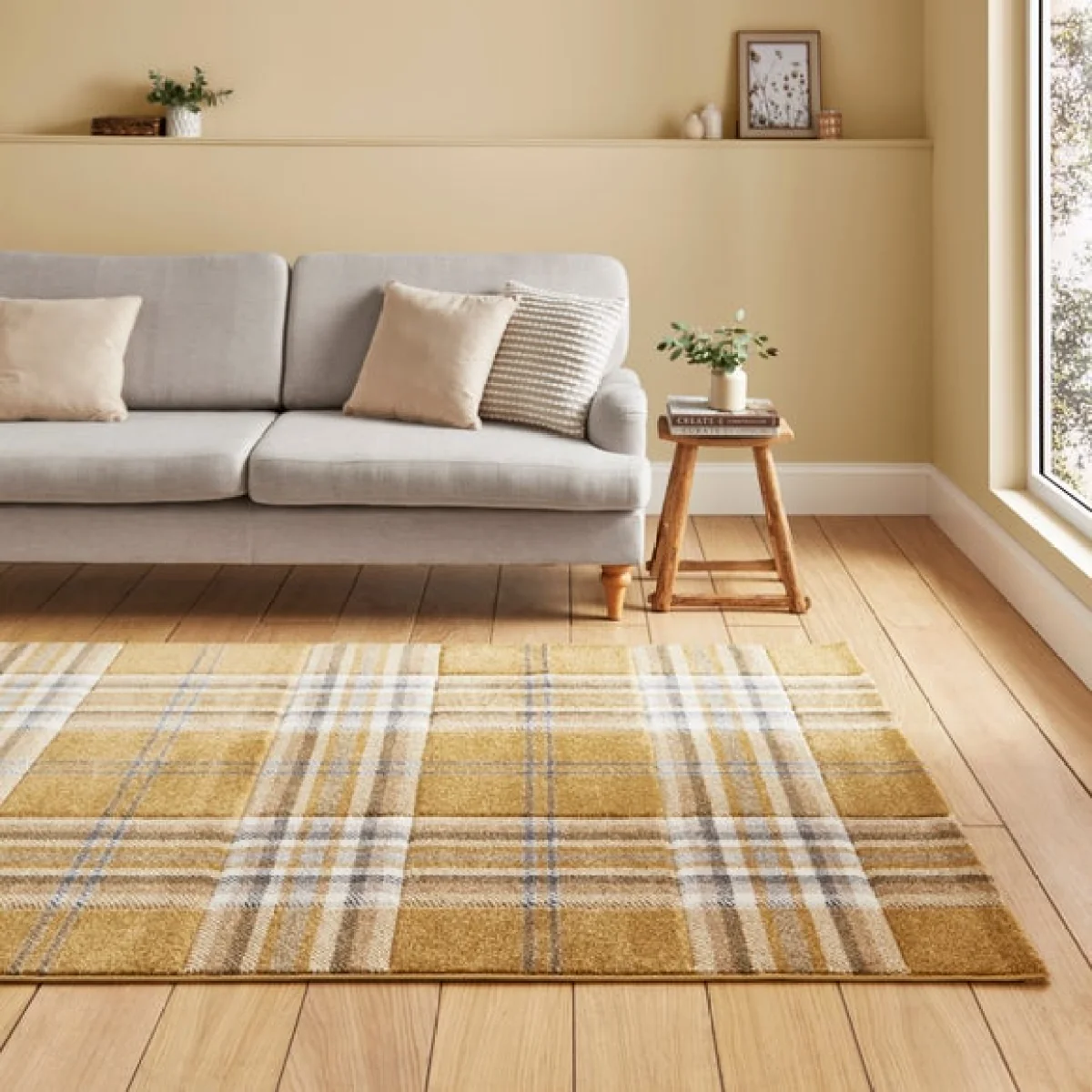 Catherine Lansfield Kelso Check Rug – image 1