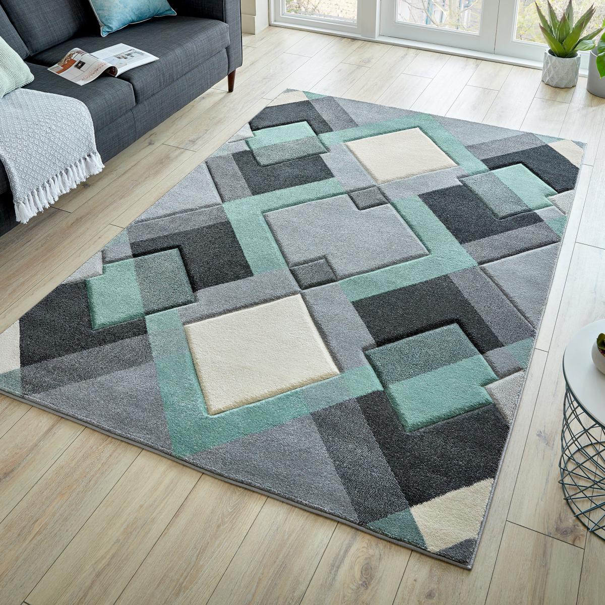 Hand Carved Nimbus Rug Hand Carved Nimbus Mint – image 1