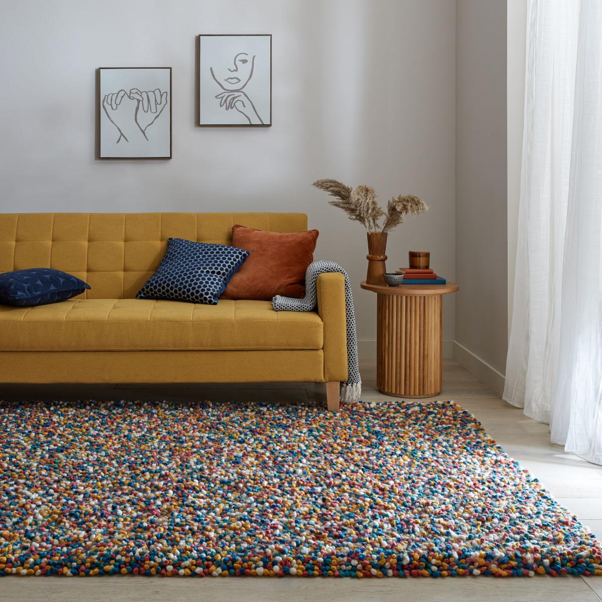 Noodle Wool Rug MultiColoured – image 1