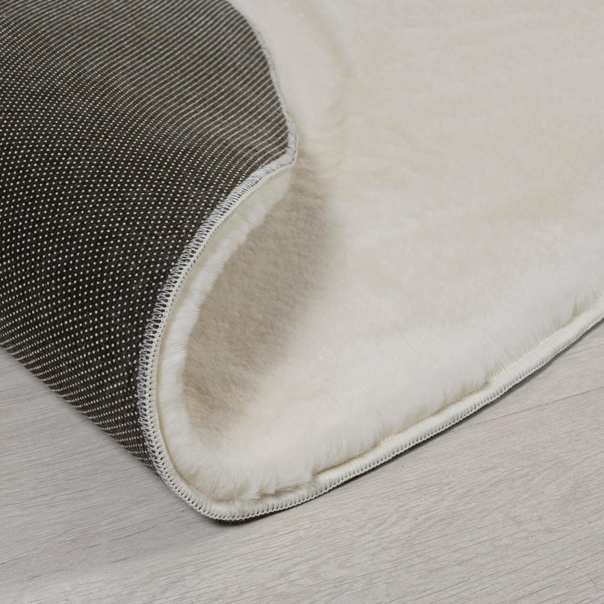 Faux Fur Supersoft Lush Oval Rug Supersoft Lush Ivory – image 5