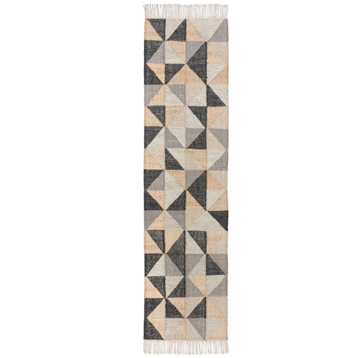 Triangle Patterned Runner Grey/Beige – image 2