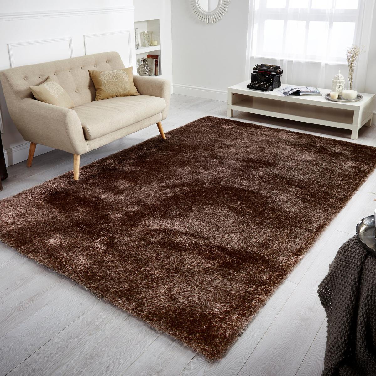 Indulgence Shaggy Rug Chocolate (Brown) – image 1