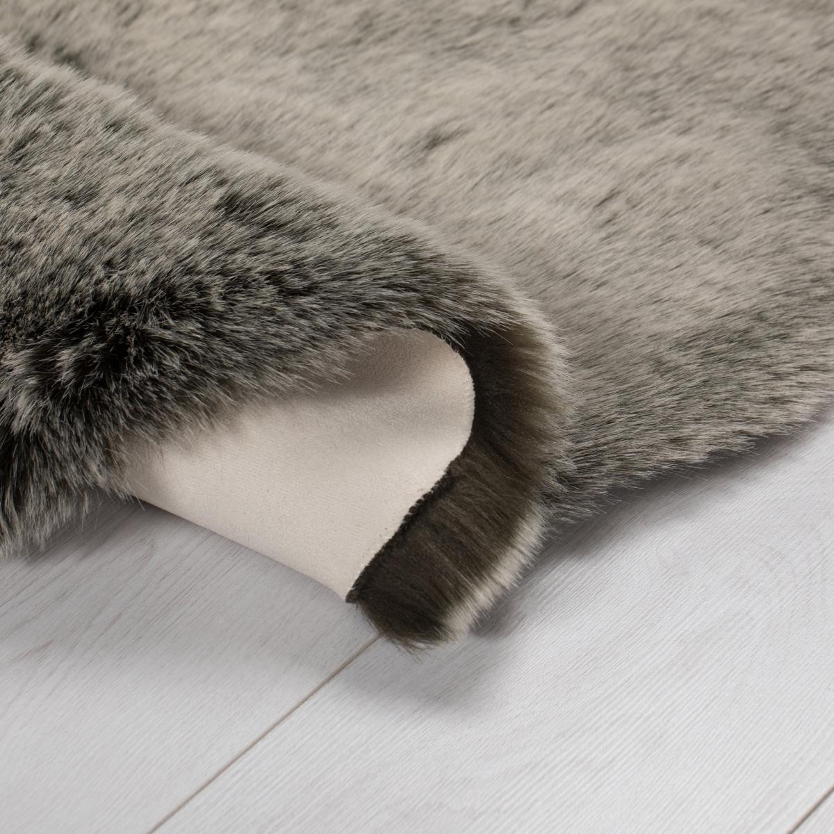 Copenhagen Single Pelt Faux Fur Rug Copenhagen Charcoal – image 5