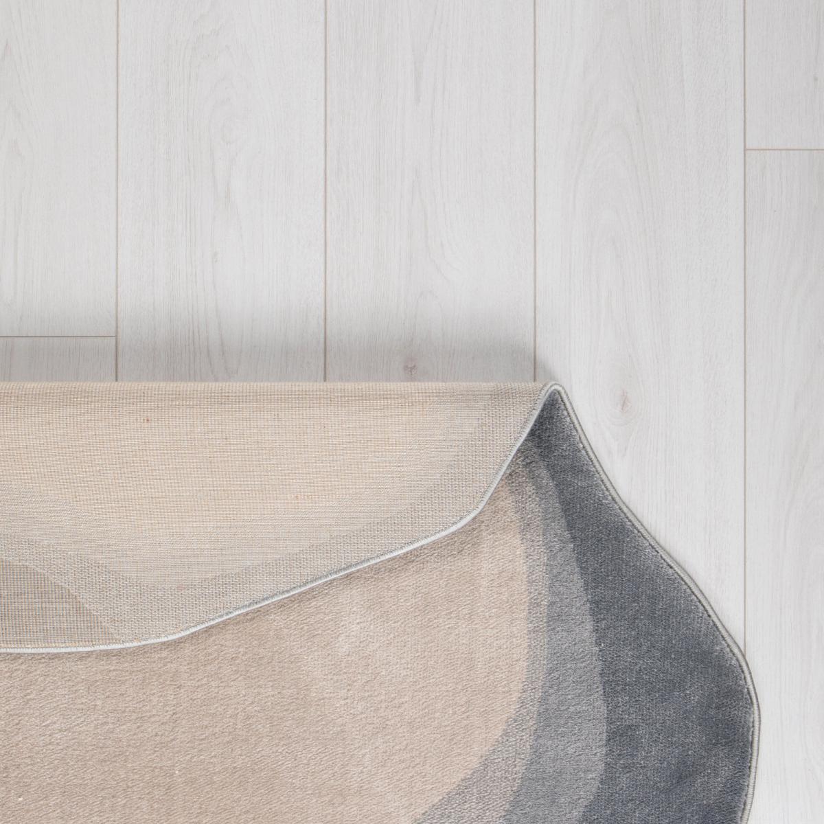 Silas Shaped Dia. 133cm Circle Rug Grey – image 4