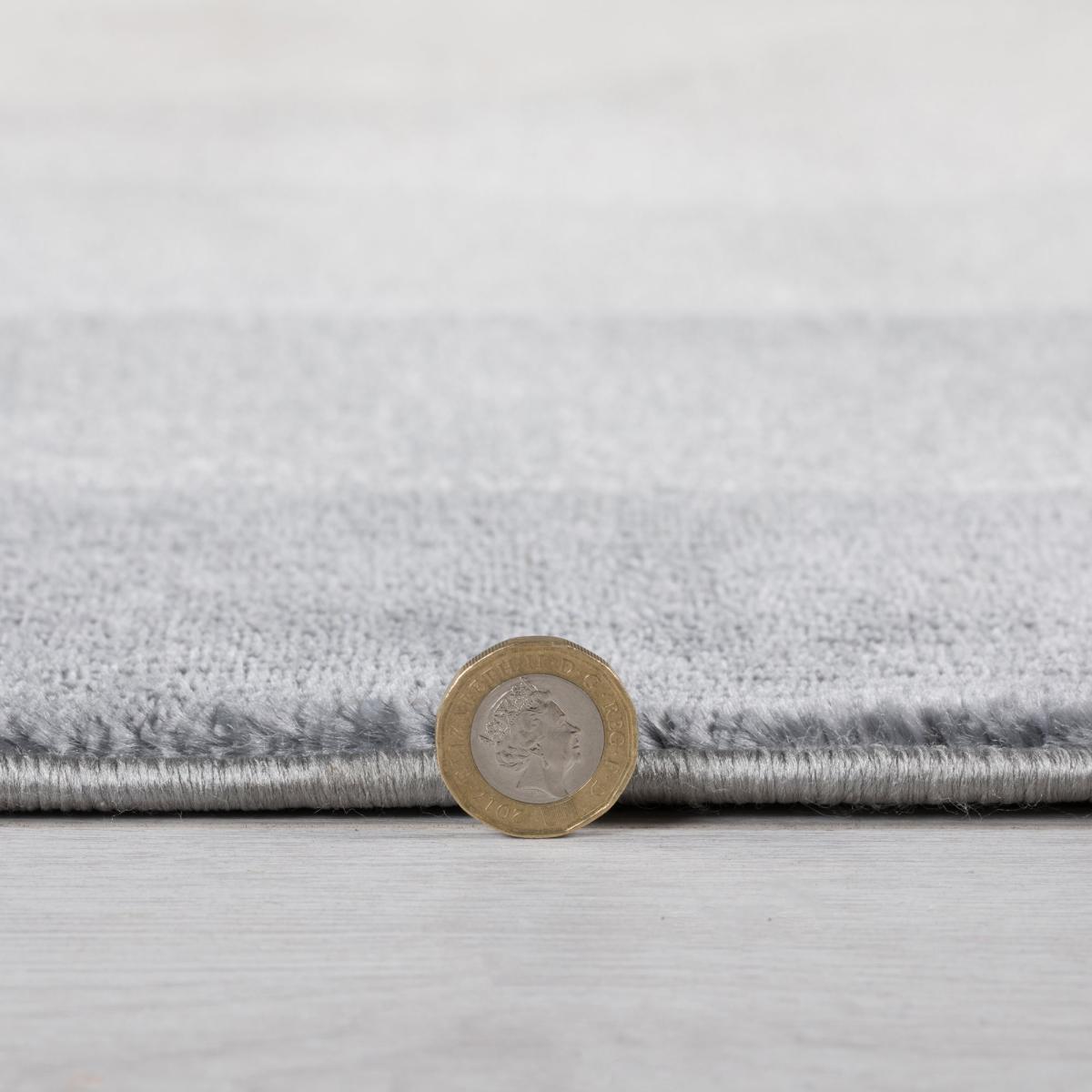 Silas Shaped Dia. 133cm Circle Rug Grey – image 5