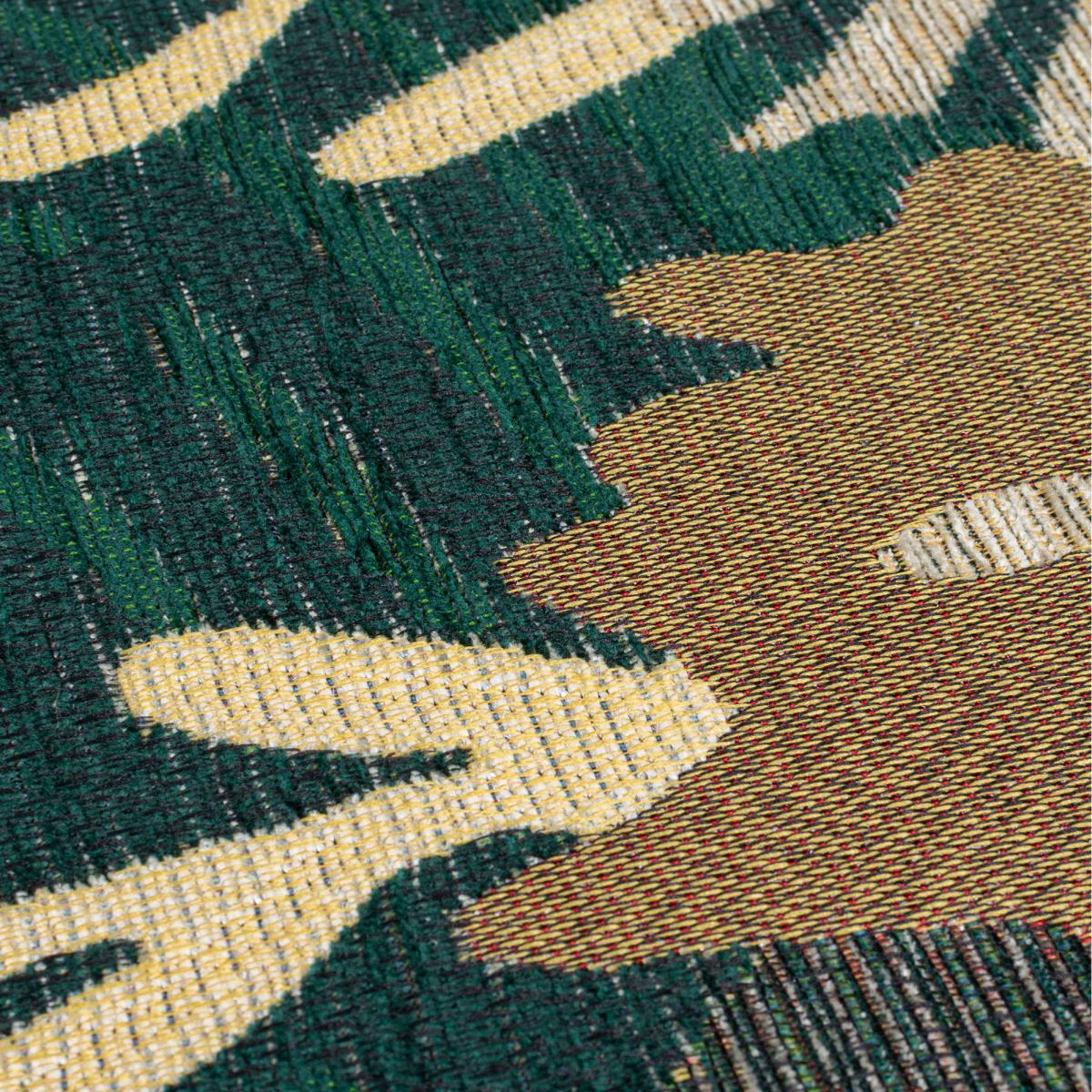 Cranes Chenille Rug Emerald – image 3