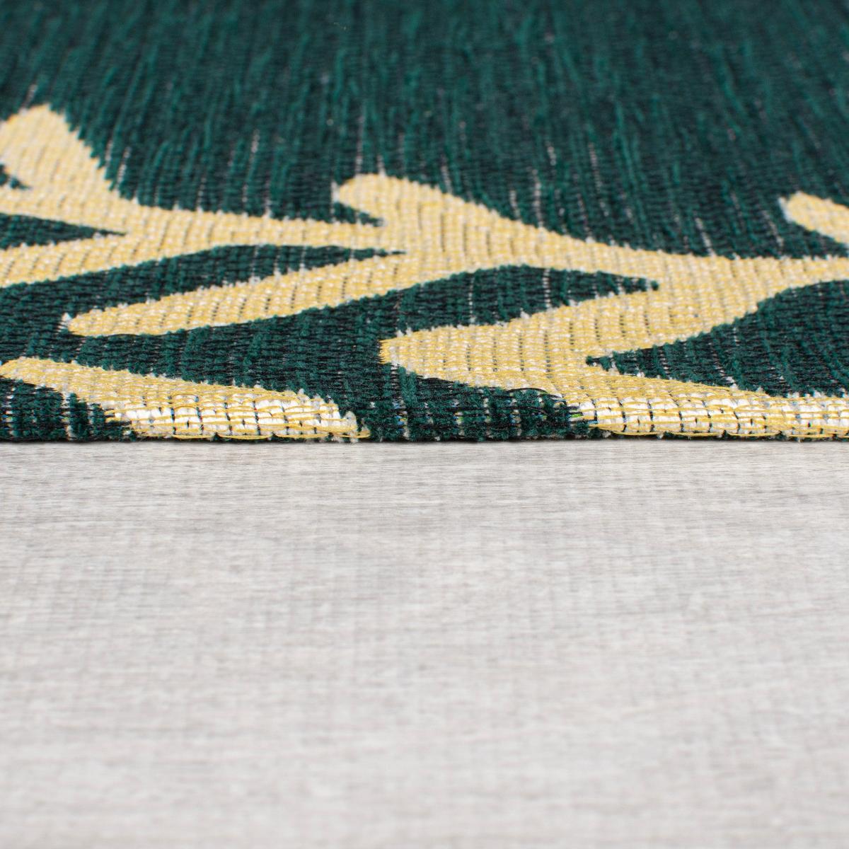 Cranes Chenille Rug Emerald – image 4