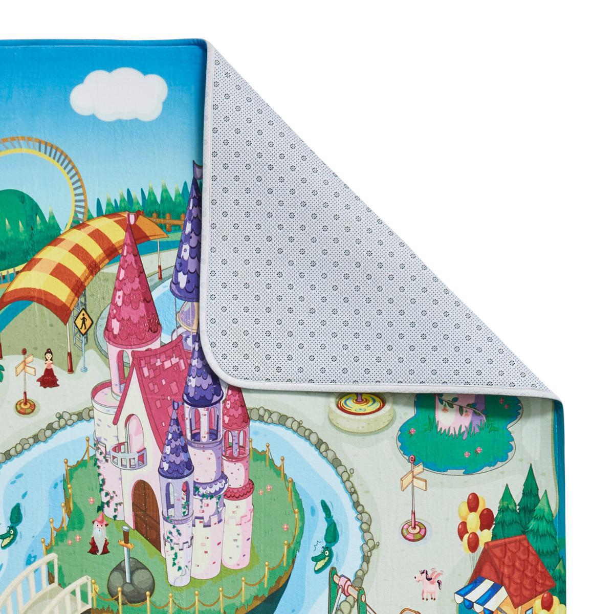 Princess Playground Rug Blue, Green and Pink – image 3