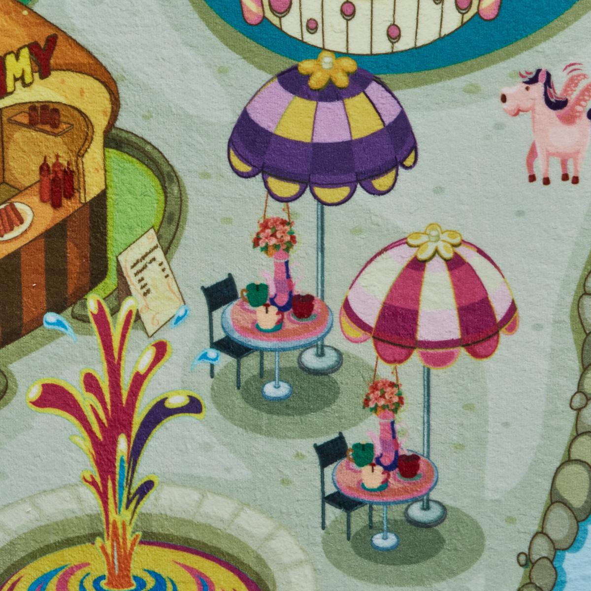 Princess Playground Rug Blue, Green and Pink – image 5