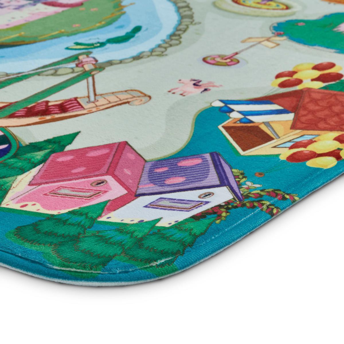 Princess Playground Rug Blue, Green and Pink – image 6