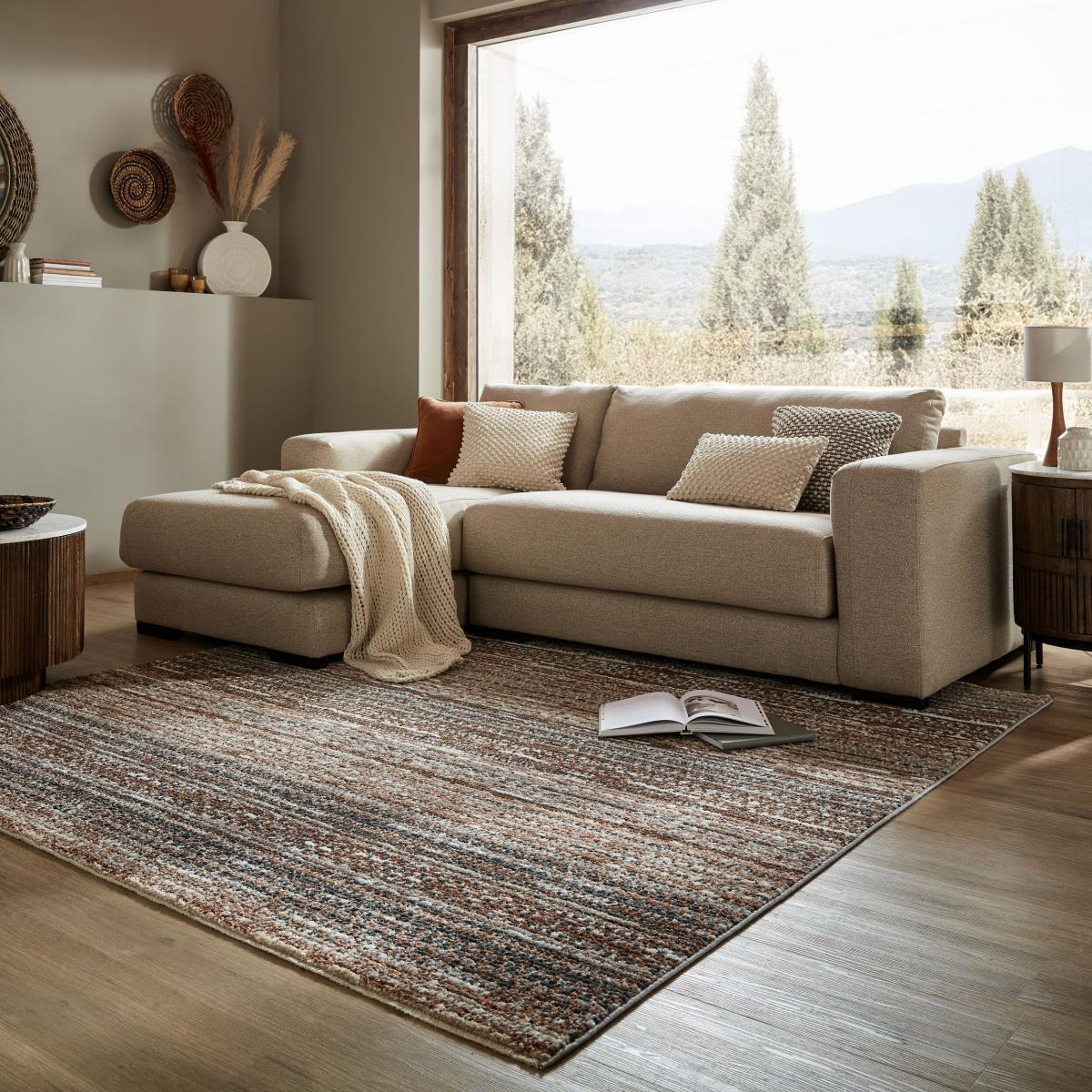 Parker Square Rug Rust – image 1