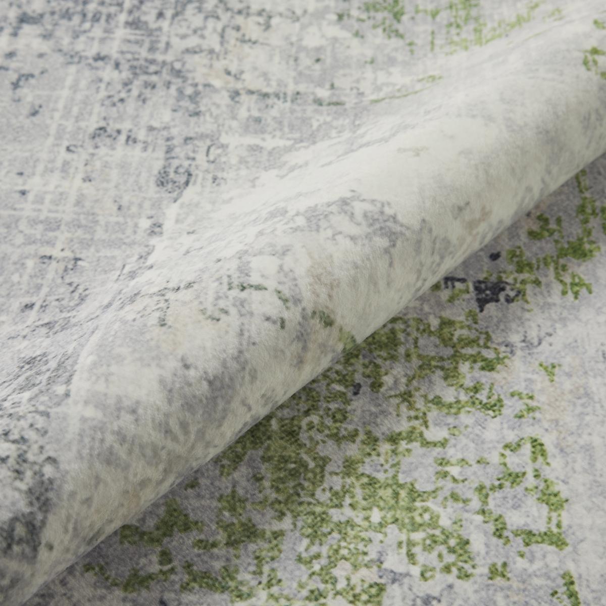 Luxe Washable Rug Green – image 2