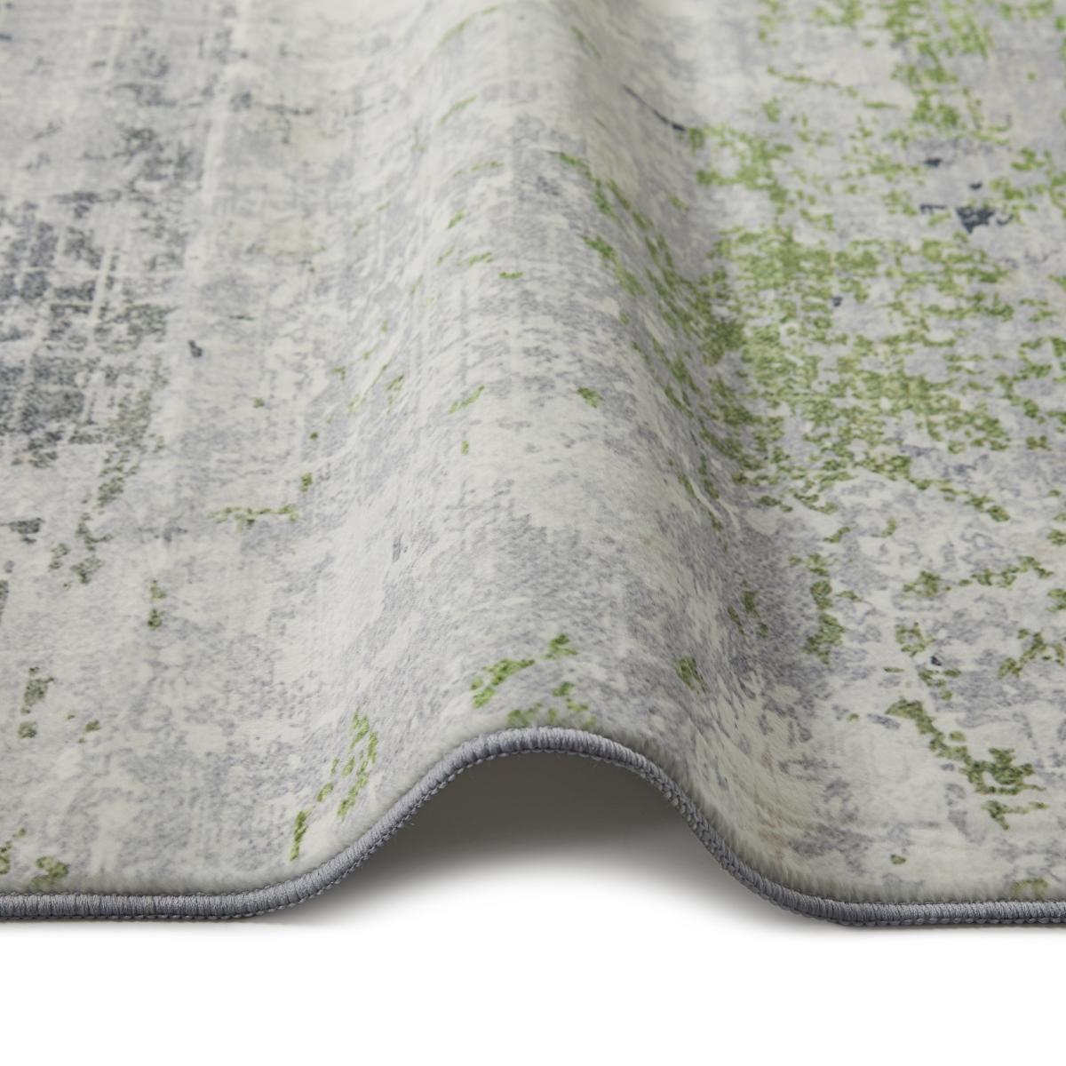 Luxe Washable Rug Green – image 3