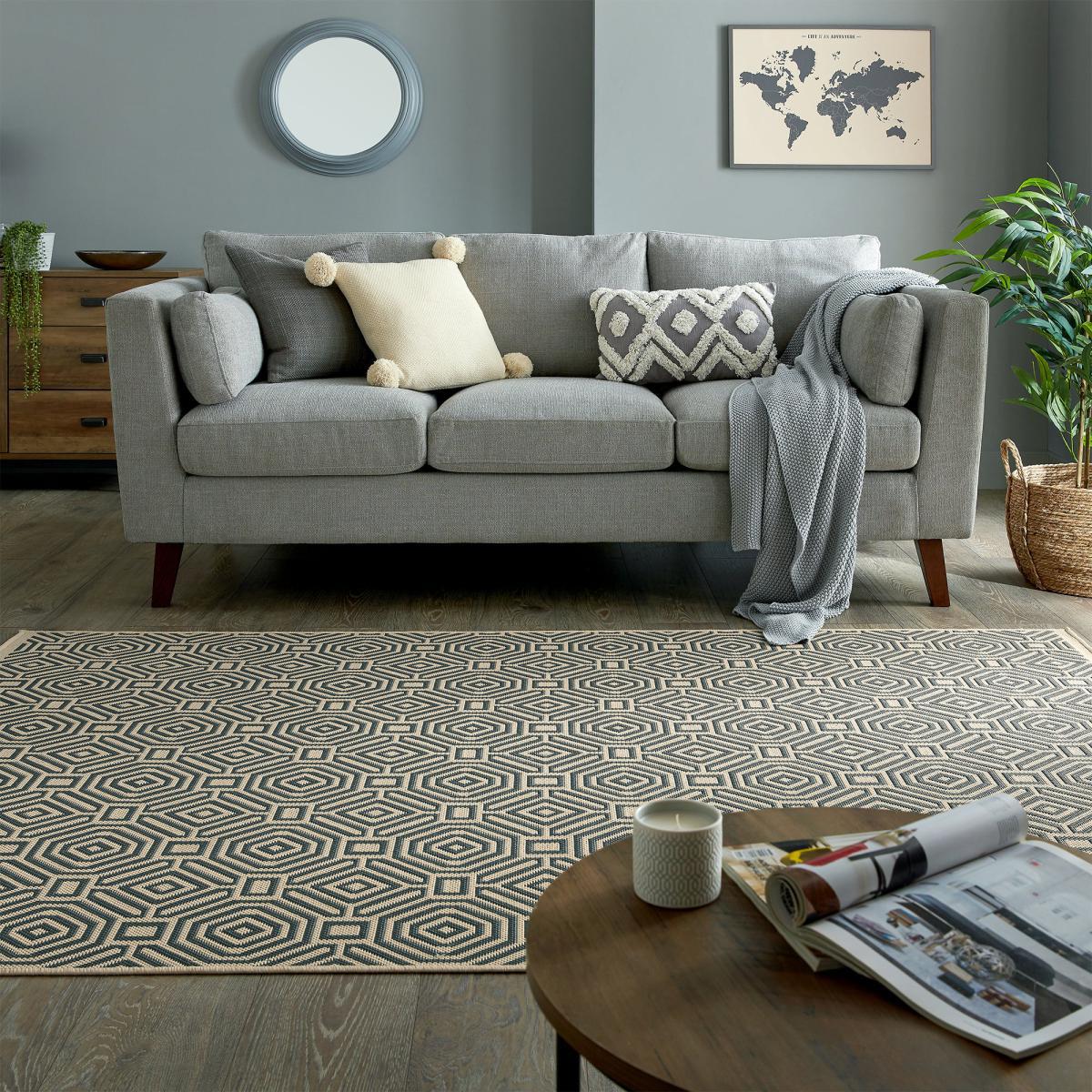 Vita Indoor Outdoor Rug Beige and Grey – image 3