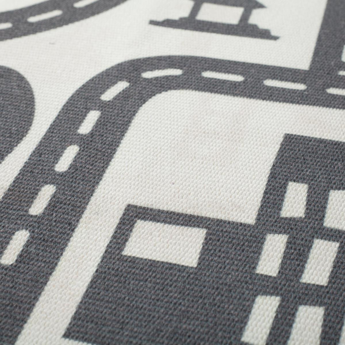 Tracks Washable Rug Grey and White – image 4