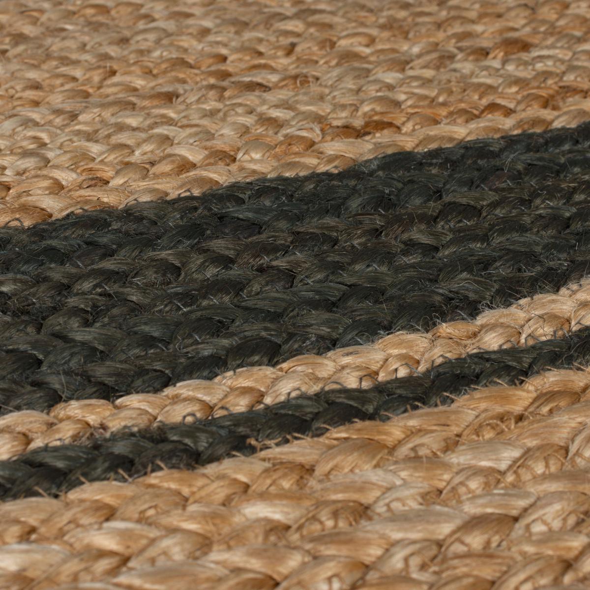 Stanford Churchgate Border Jute Runner Stanford Border Natural and Navy – image 3