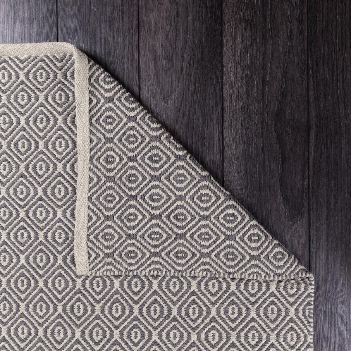 Diamond Weave Stair Runner Diamond Weave Grey – image 4