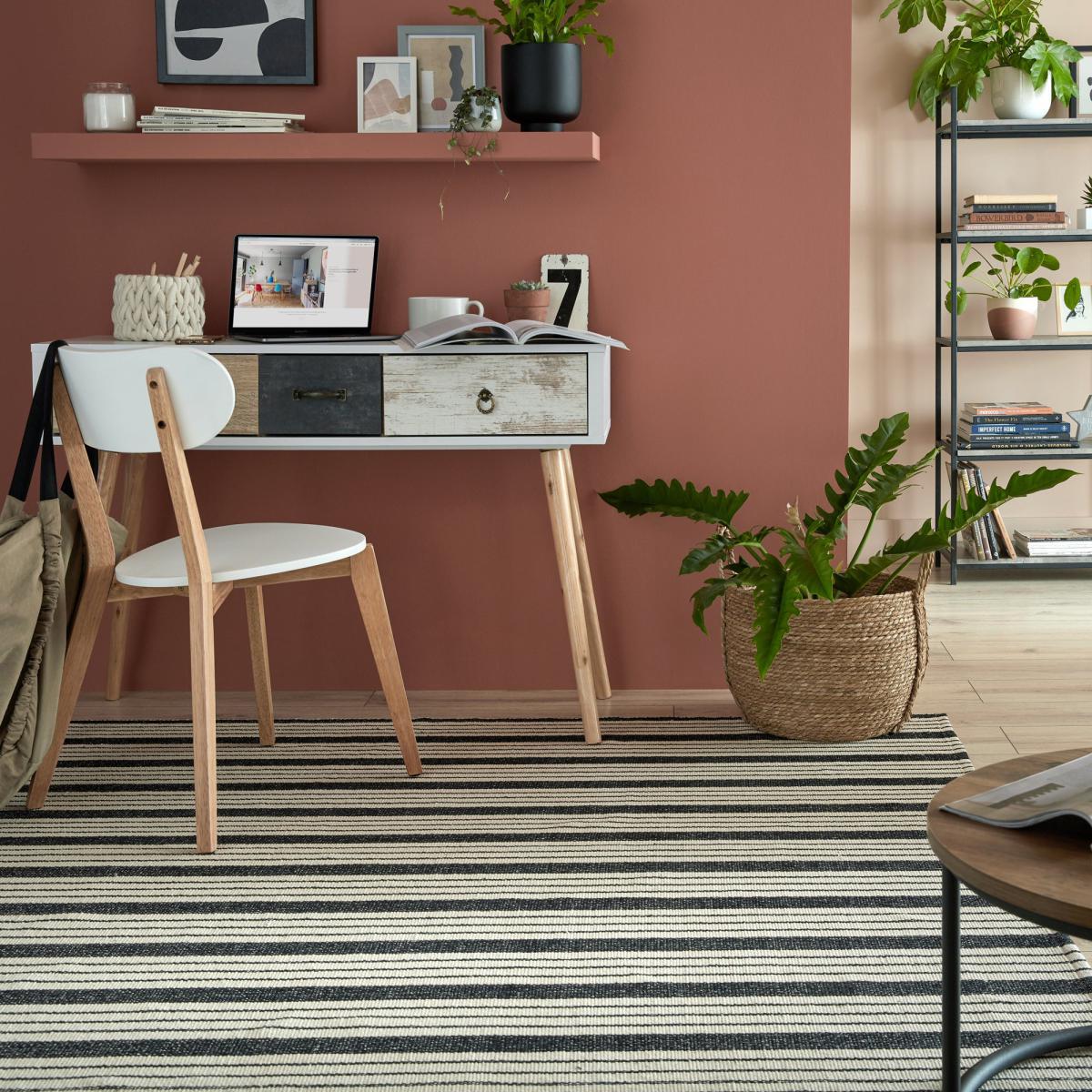Blake Stripe Rug Black and White – image 1
