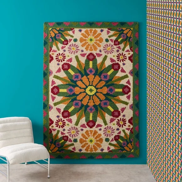 Yinka Ilori Kaleidoscope Wool Rug – image 1