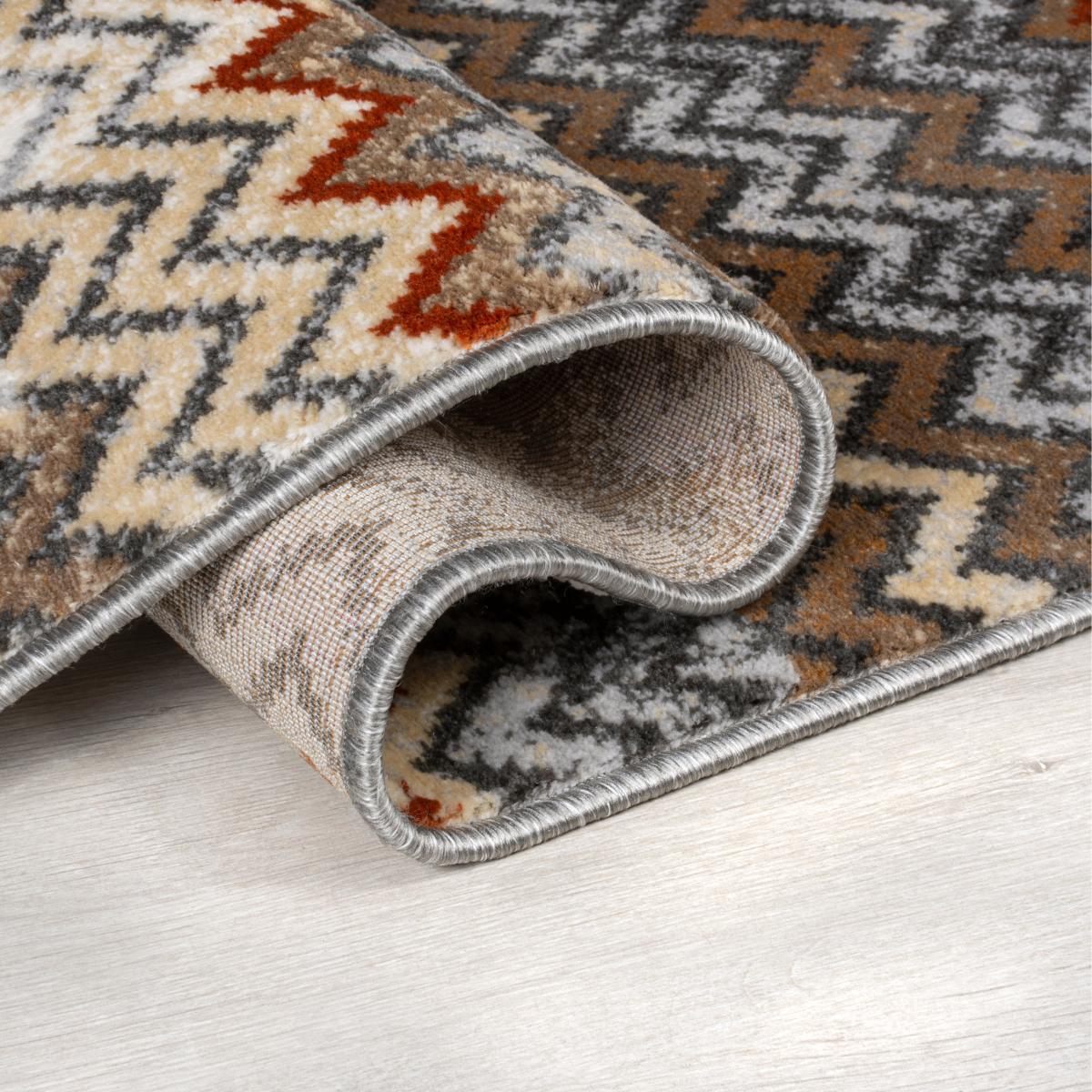 Nala Chevron Rug Blue – image 4