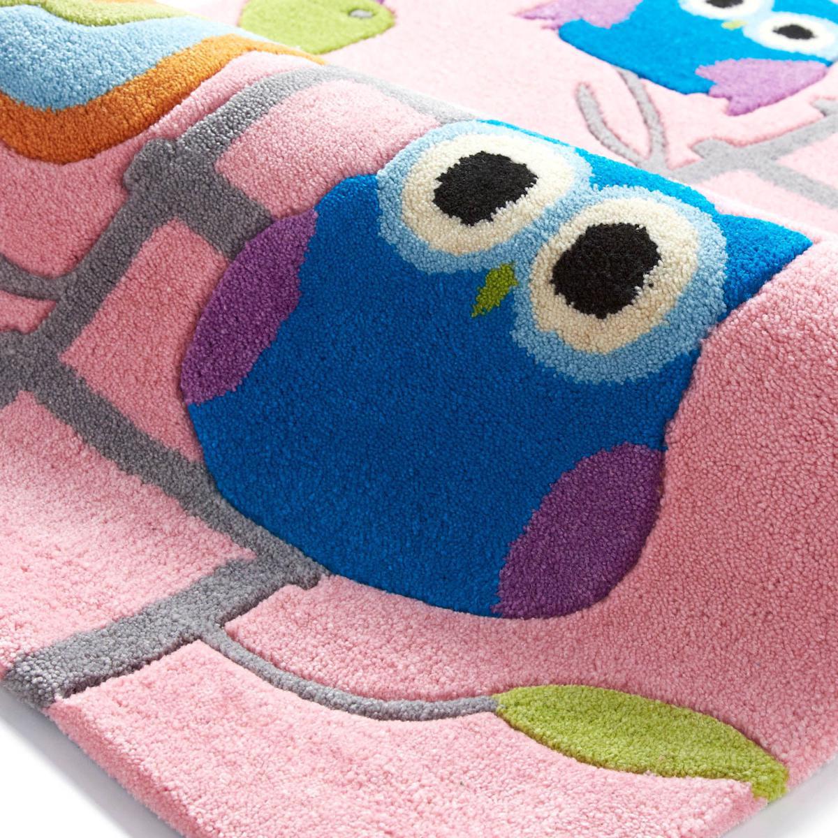 Pink Hong Kong Owl Rug Pink – image 3