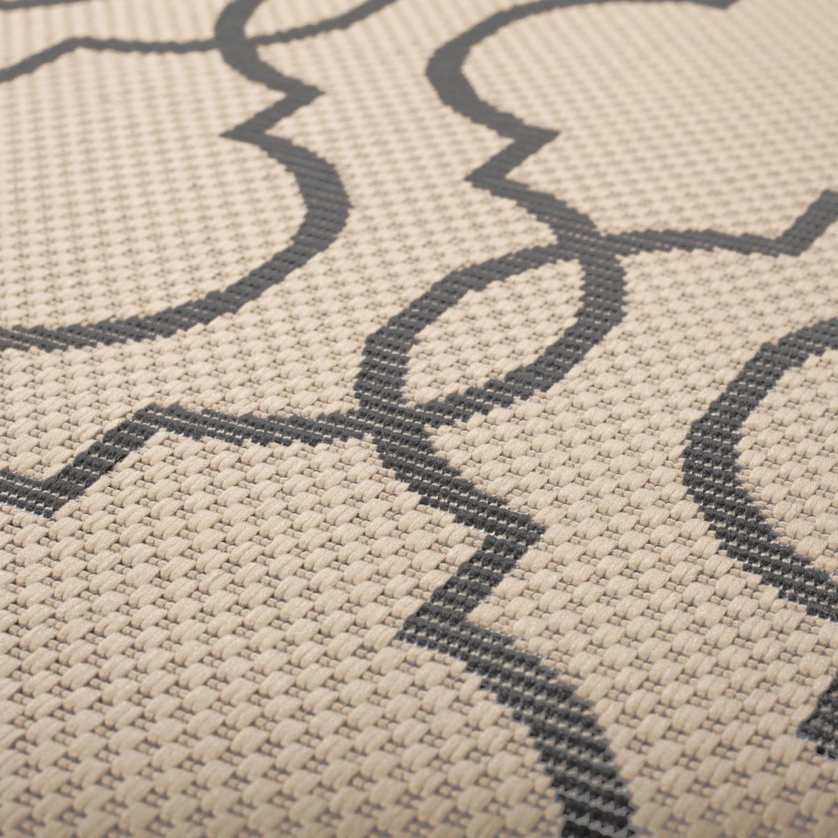 Milan Indoor Outdoor Rug Grey and Beige – image 4