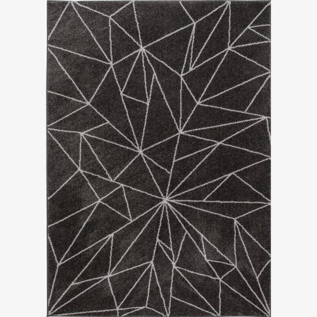 Grey Burst Geometric Rug – image 1