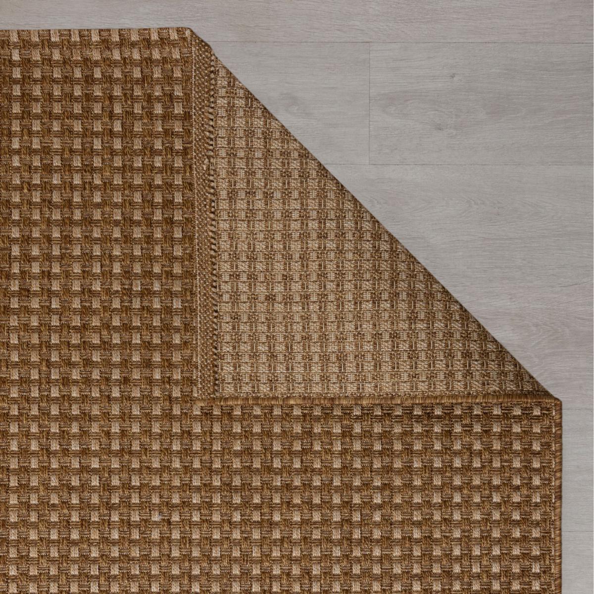 Basketweave Indoor Outdoor Rug Natural – image 5