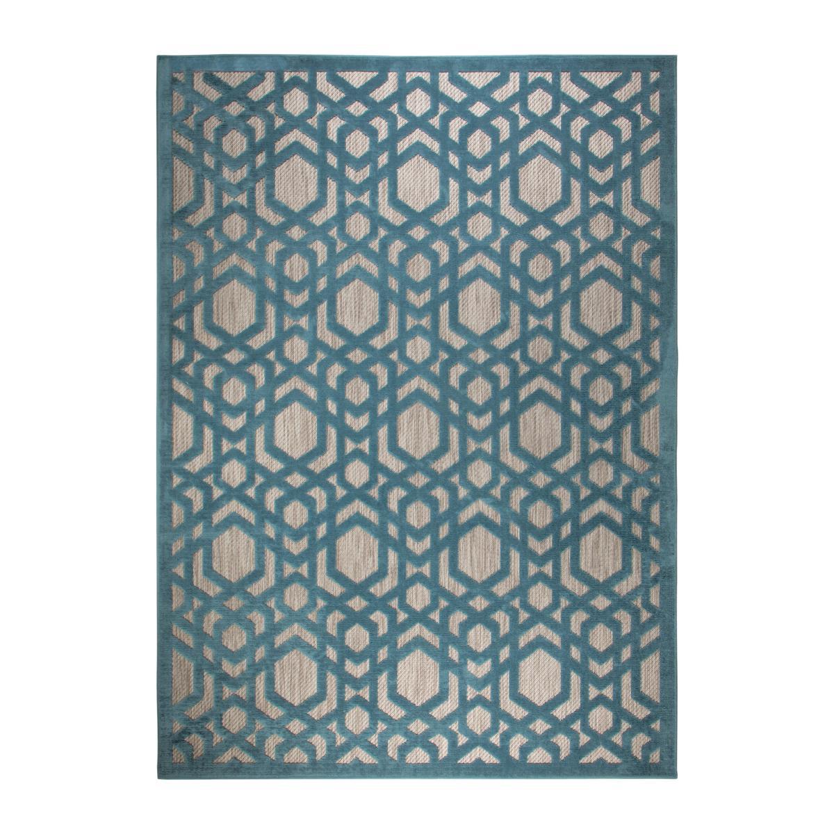 Oro Geometric Indoor Outdoor Rug Oro Blue – image 2