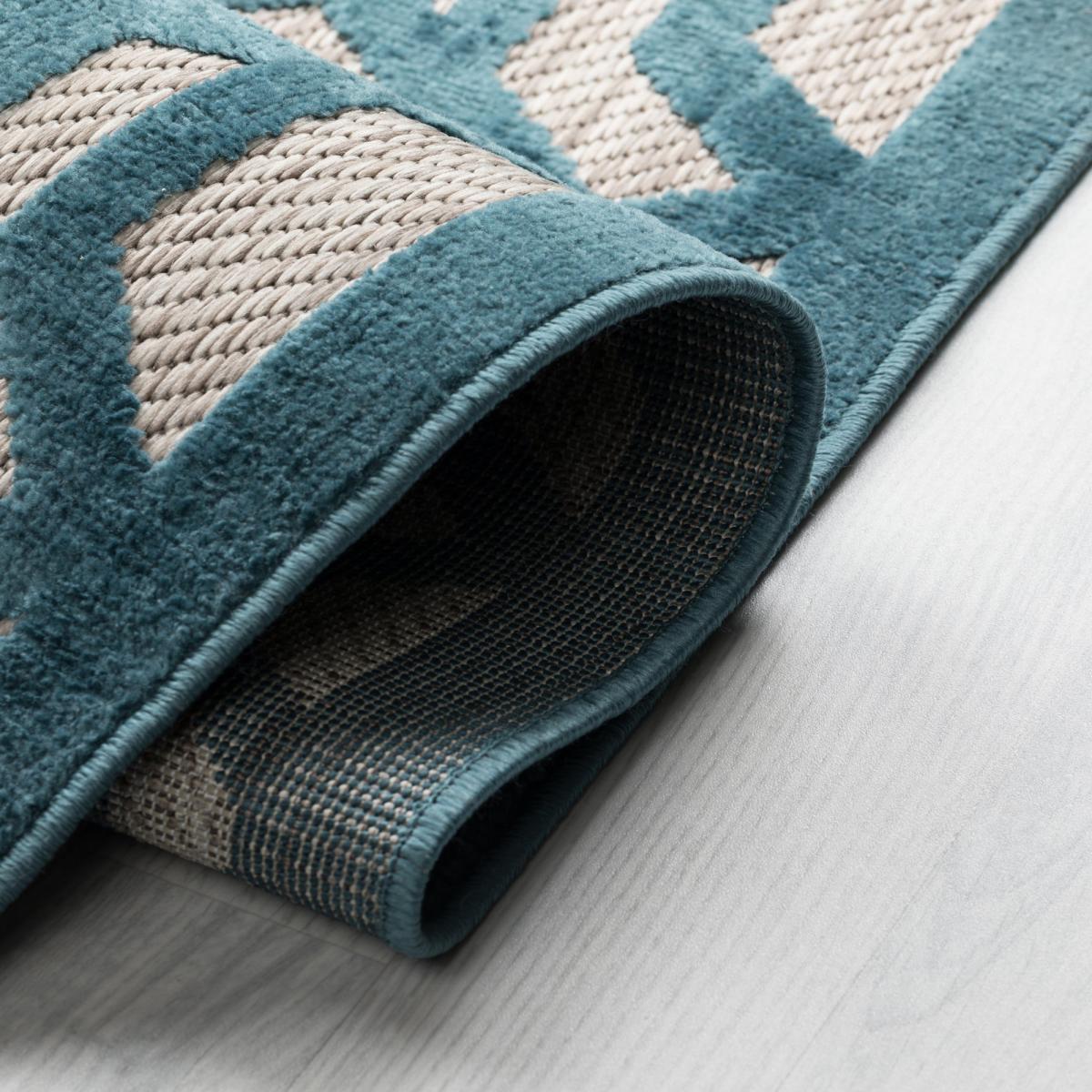 Oro Geometric Indoor Outdoor Rug Oro Blue – image 3