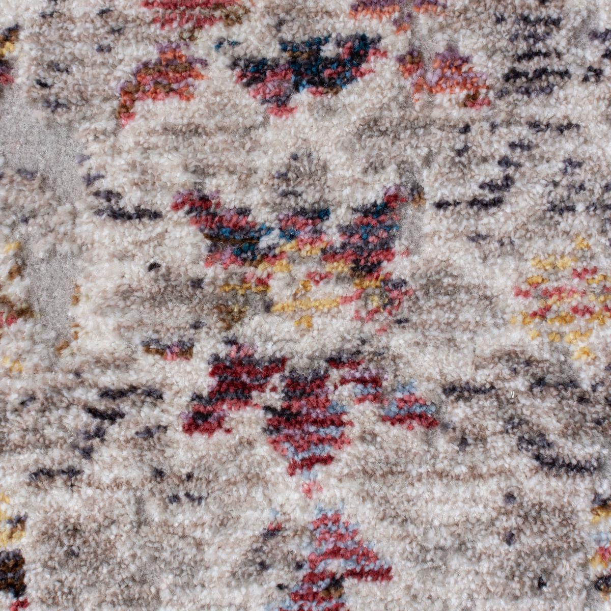 Soraya Traditional Runner Silver, Blue and Yellow – image 5