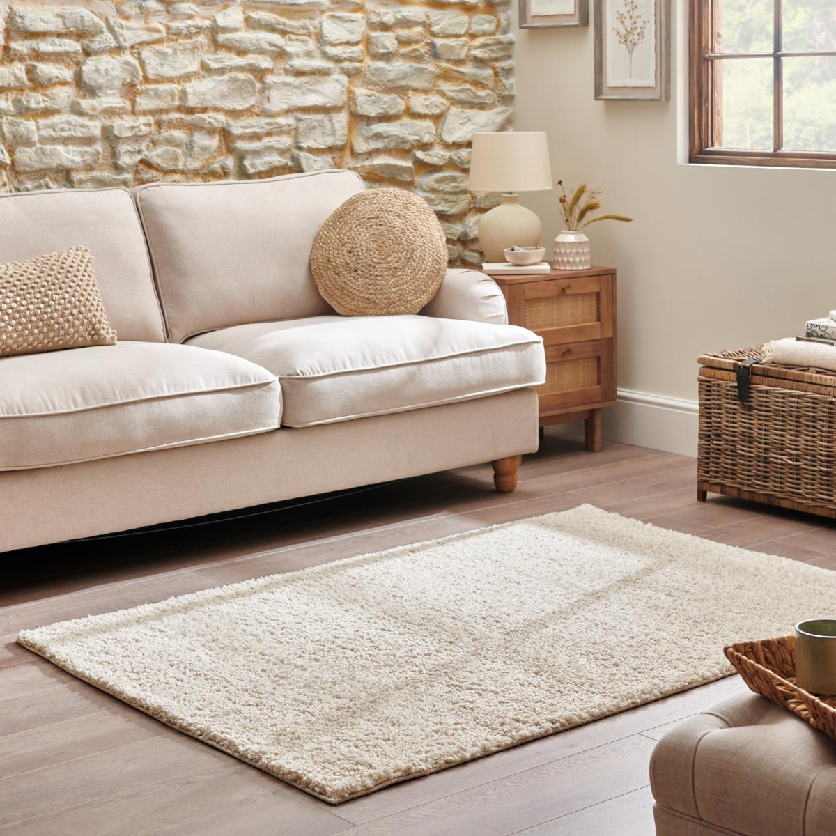 Lila Shaggy Rug Ivory – image 1