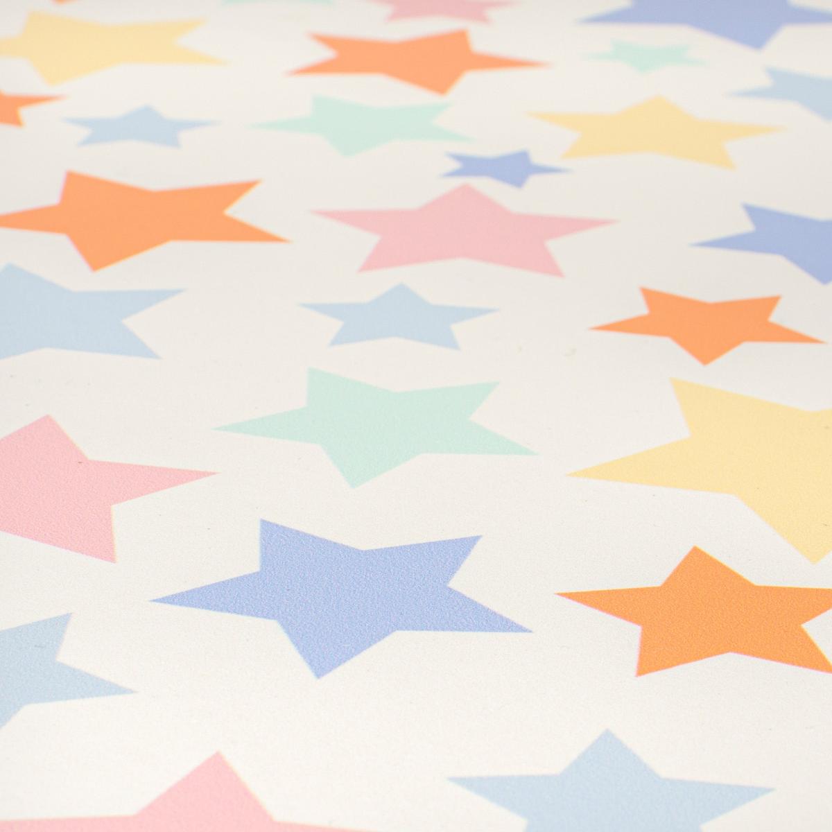 PractiMat Allegra Stars Vinyl Mat Orange/Pink/Green – image 3