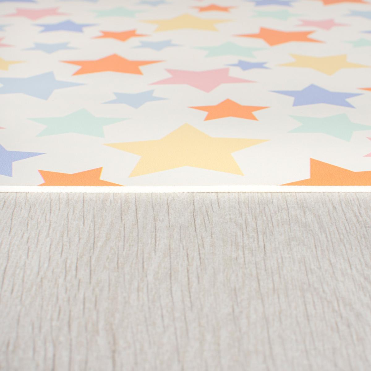 PractiMat Allegra Stars Vinyl Mat Orange/Pink/Green – image 4