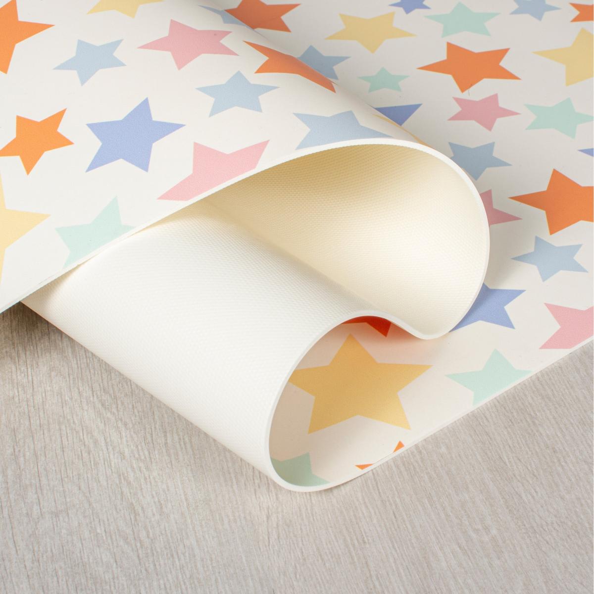 PractiMat Allegra Stars Vinyl Mat Orange/Pink/Green – image 5
