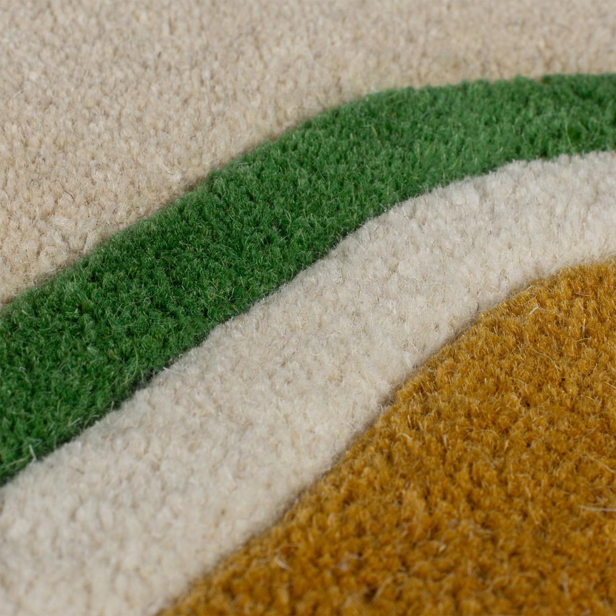 Elements Wave Natural Border Wool Rug – image 2