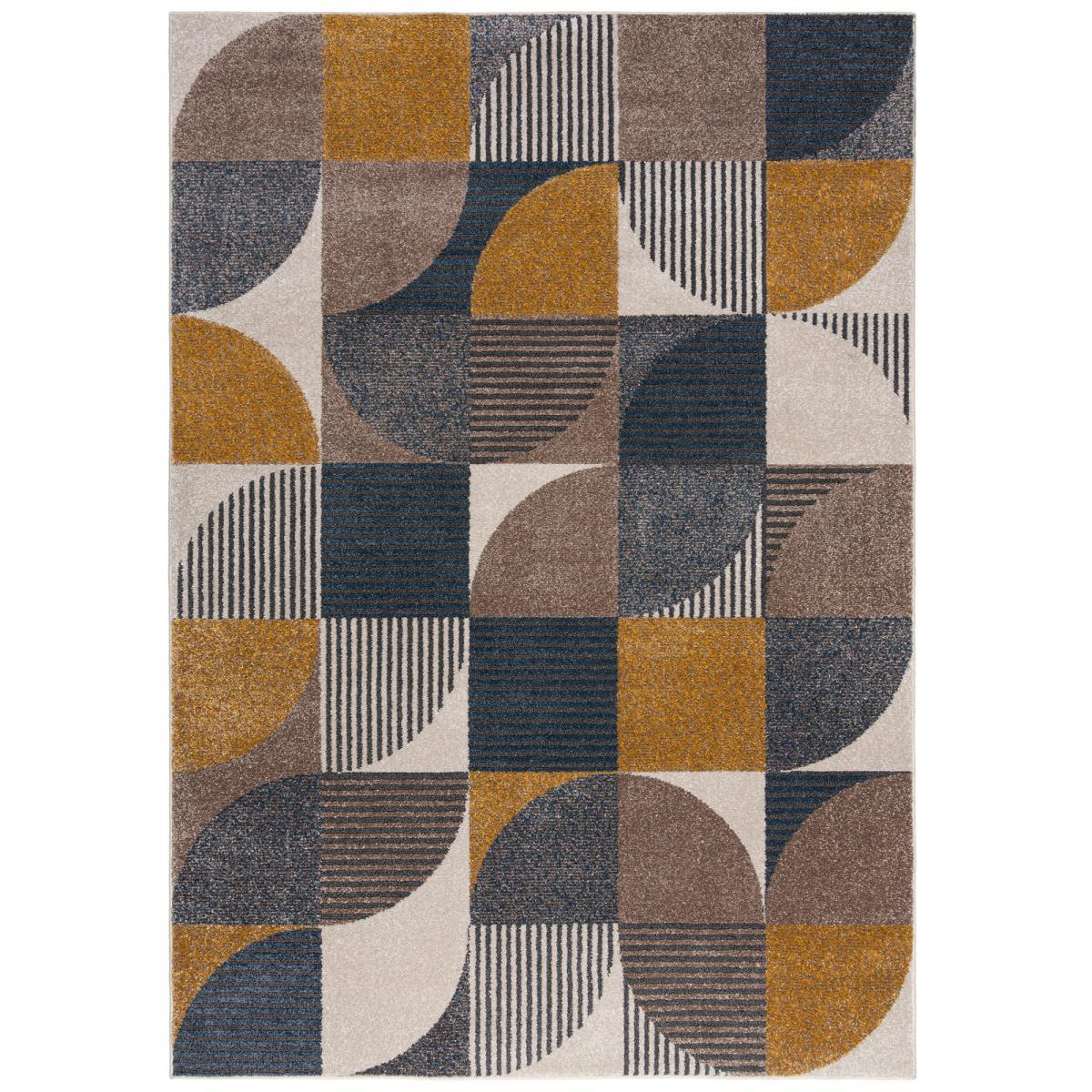 Retro Geo Rug Ochre (Yellow) – image 2