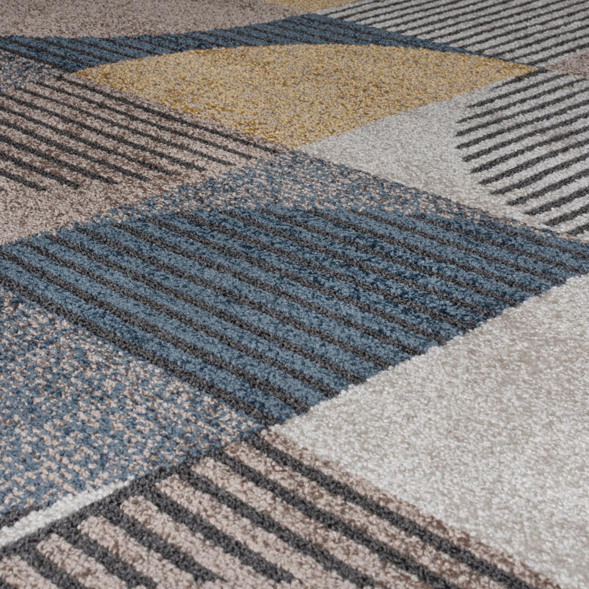 Retro Geo Rug Ochre (Yellow) – image 3