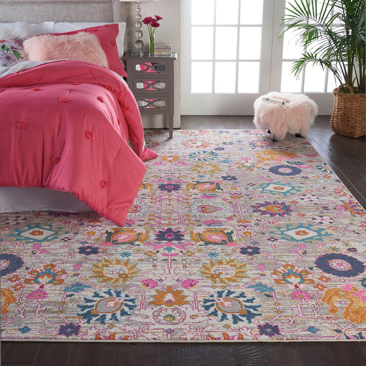 Silver Passion Rug Multi-Coloured/Pink – image 6